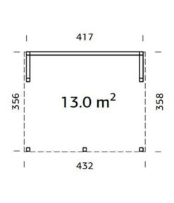 Palmako Pavillon Nova, Ca. B432/H282/T376 Cm 7 Palmako Pavillon Nova, Ca. B432/H282/T376 Cm -Biohort Verkäufe 6977417 WE BG 001 PavillonNovaNatur
