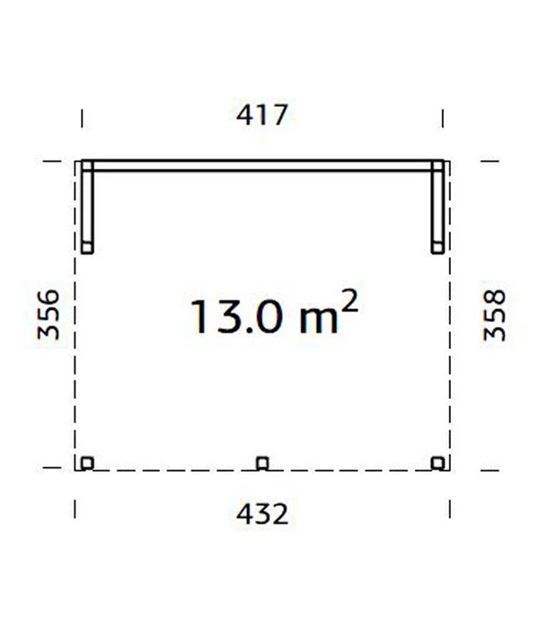 Palmako Pavillon Nova, Ca. B432/H282/T376 Cm 5 Palmako Pavillon Nova, Ca. B432/H282/T376 Cm – Bild 3