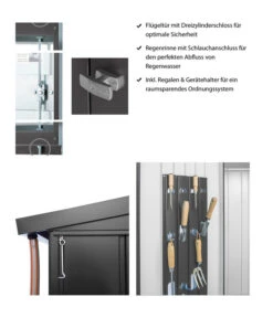 Biohort Gerätehaus Europa 5, Ca. B336/H209/T248 Cm 15 Biohort Gerätehaus Europa 5, Ca. B336/H209/T248 Cm -Biohort Verkäufe M500000100 WE IG 001 BiohortGeraetehausEuropa3