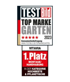 Vitavia Hochbeet Oslo In&Out, Seegras/alu -Biohort Verkäufe Siegel VitaviaHochbeeteundPflanztische